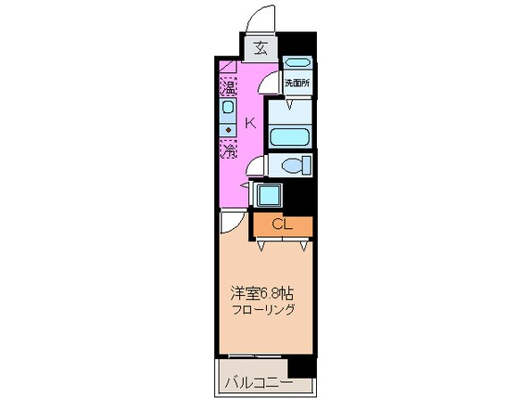 グランドタワ－三宮の物件間取画像